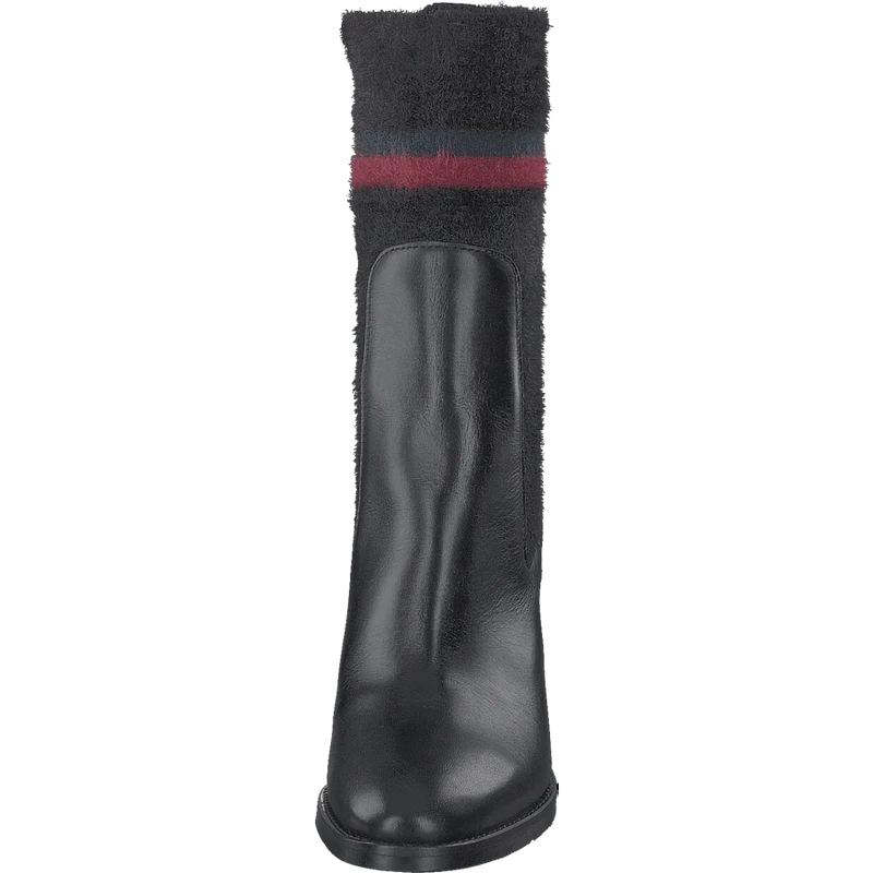Cosy High Heel Leather Black