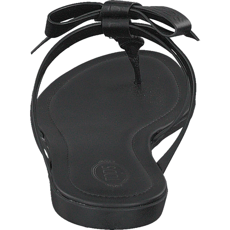 Gomma Bow Sandal Nero