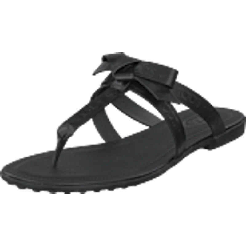 Gomma Bow Sandal Nero