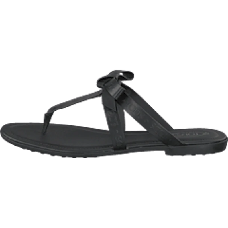Gomma Bow Sandal Nero