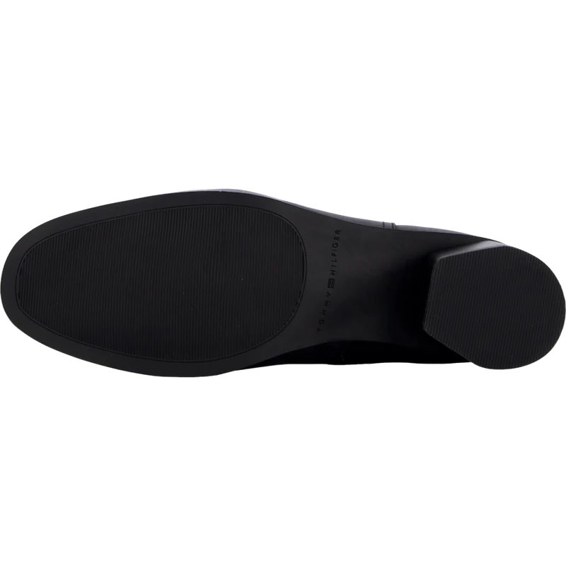 Th Logo Mid Heel Bootie Black