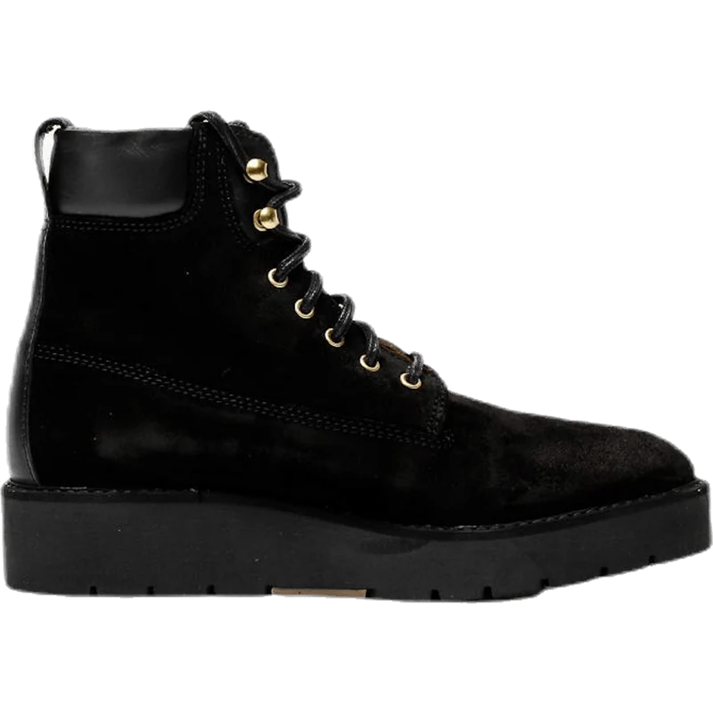 Casey Mid lace boot Black