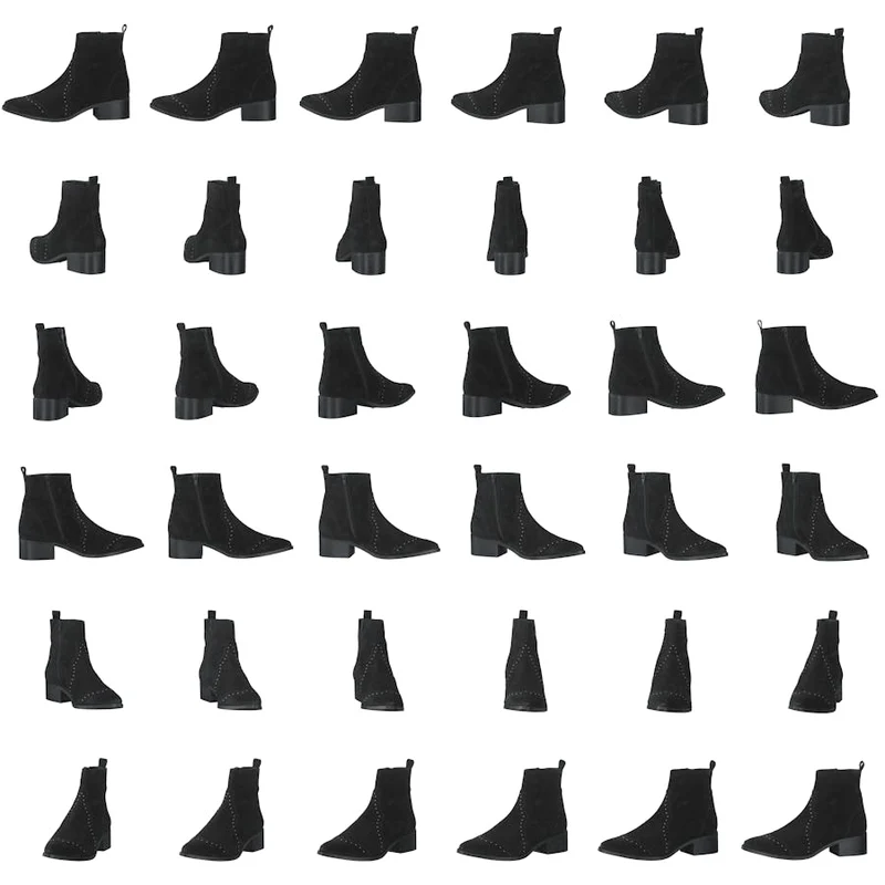 Biadora Western Ankle Boot Black 1