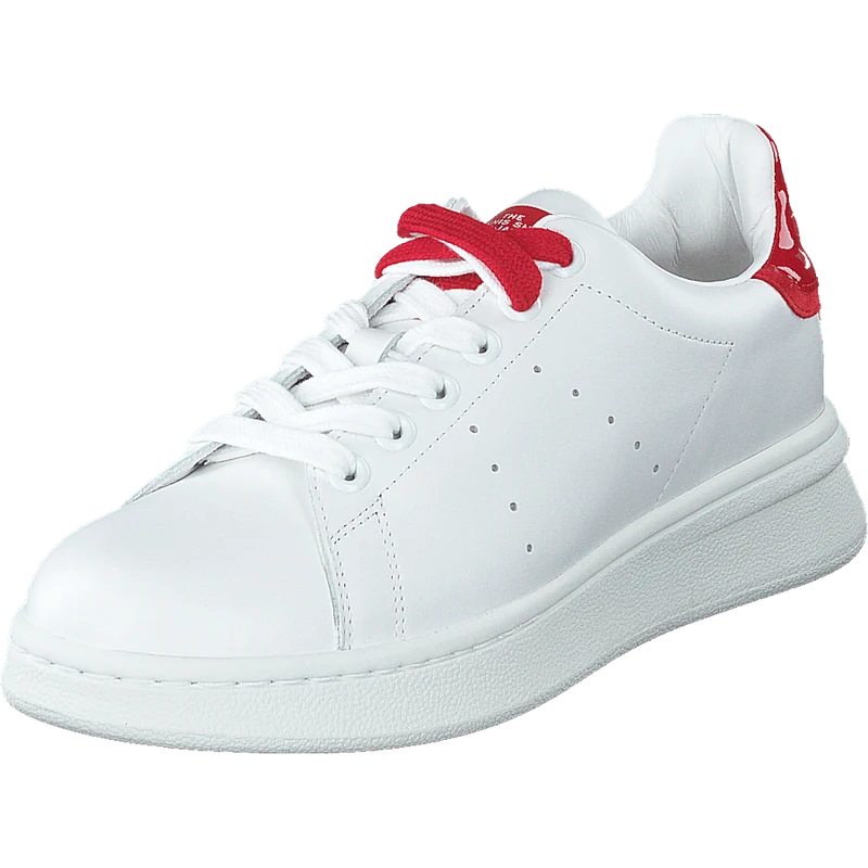 The Tennis Shoe White-red