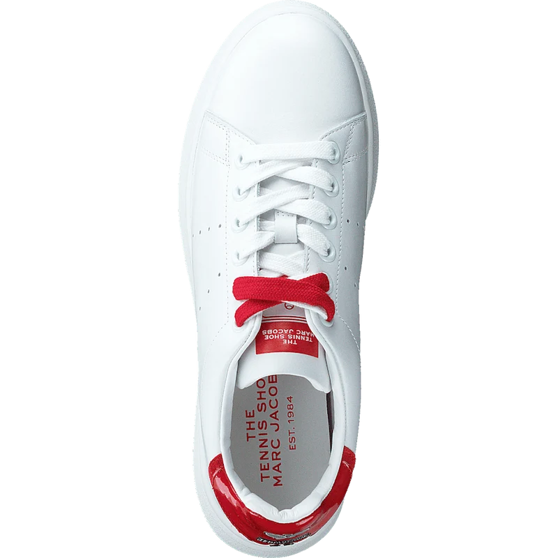 The Tennis Shoe White-red