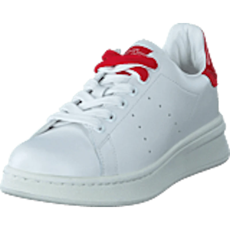 The Tennis Shoe White-red