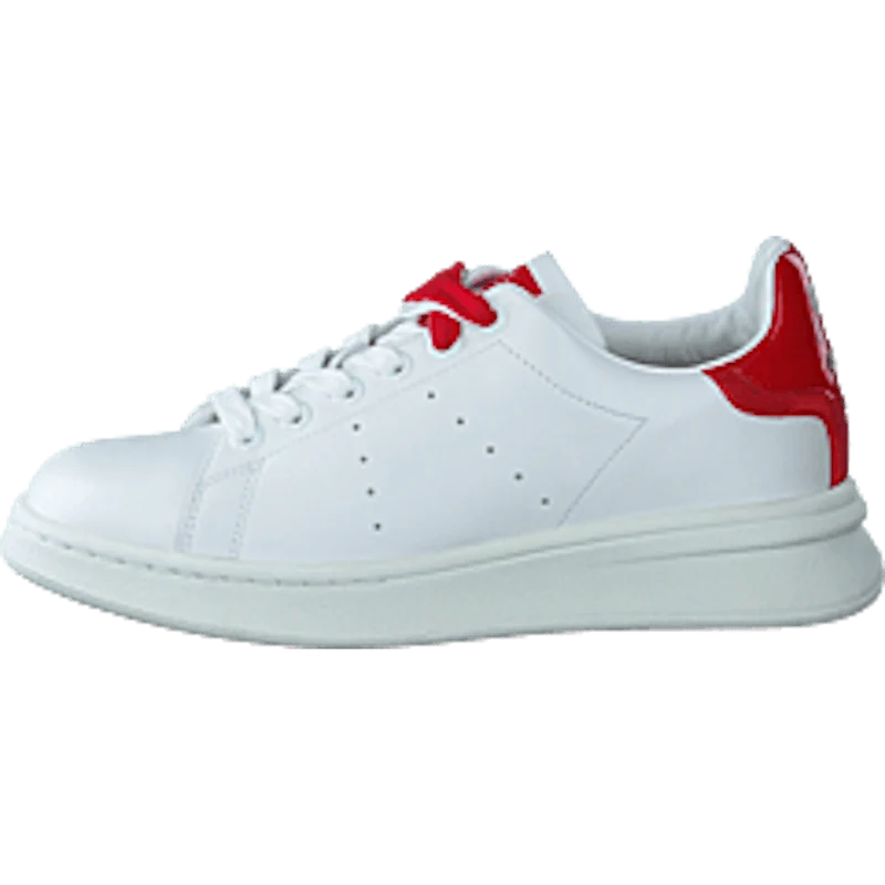 The Tennis Shoe White-red
