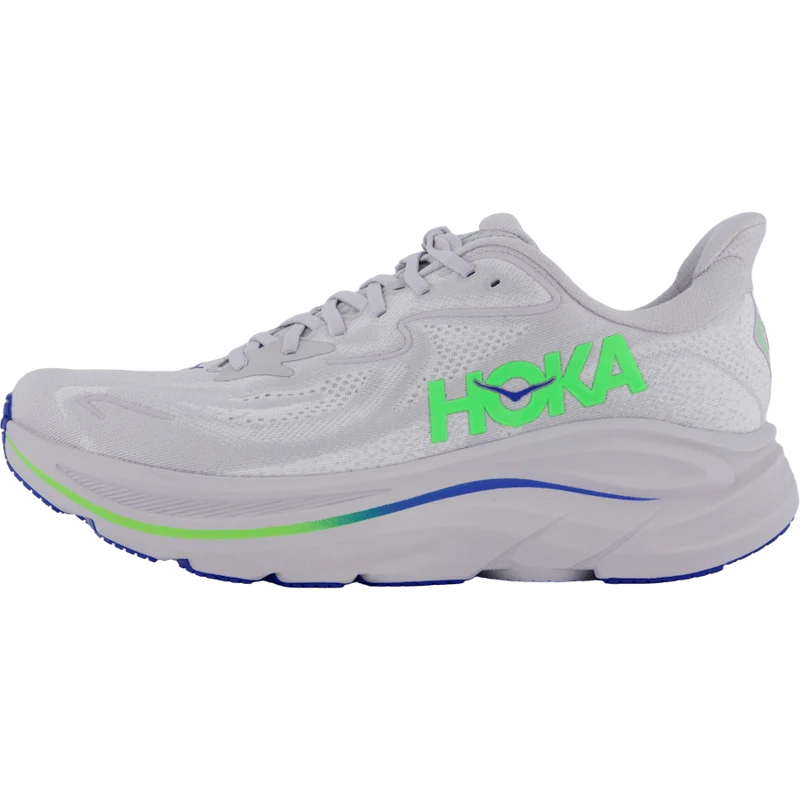 M Clifton 10 Ash Grey / Neon Green