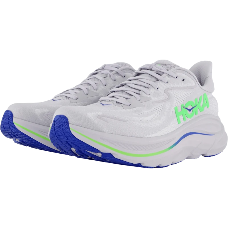 M Clifton 10 Ash Grey / Neon Green