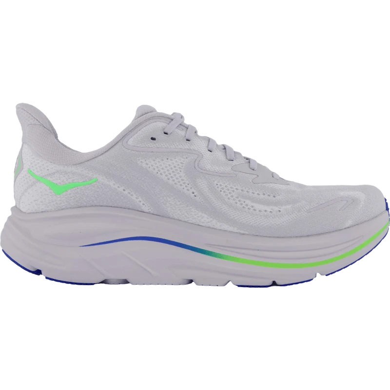 M Clifton 10 Ash Grey / Neon Green