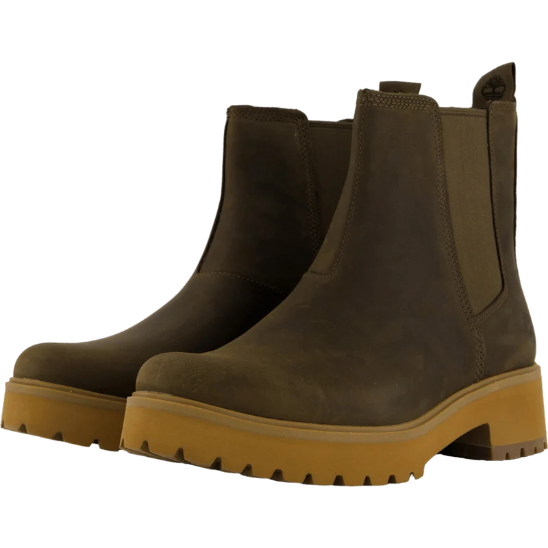 Mid Chelsea Boot Olv Full Grain
