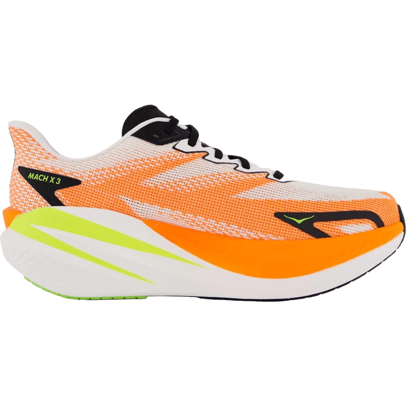 M Mach X 3 White / Neon Tangerine