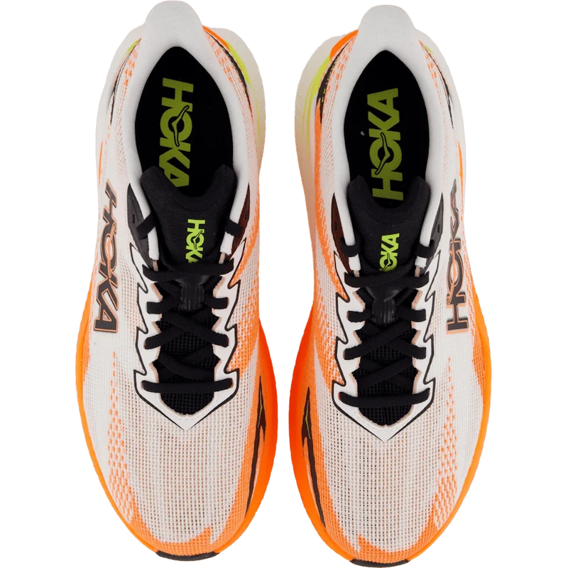 M Mach X 3 White / Neon Tangerine
