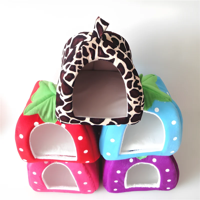 Strawberry Pet Cave Bed