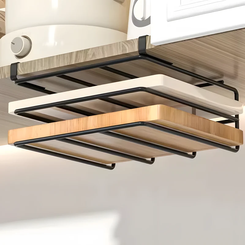 No-Drill Under-Cabinet Storage Rack