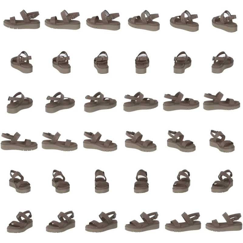 Safari Dawn 2 Band Sandal Taupe Gray