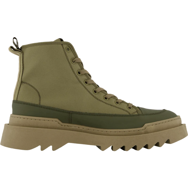 Kamiki High U Textile Kaki Green