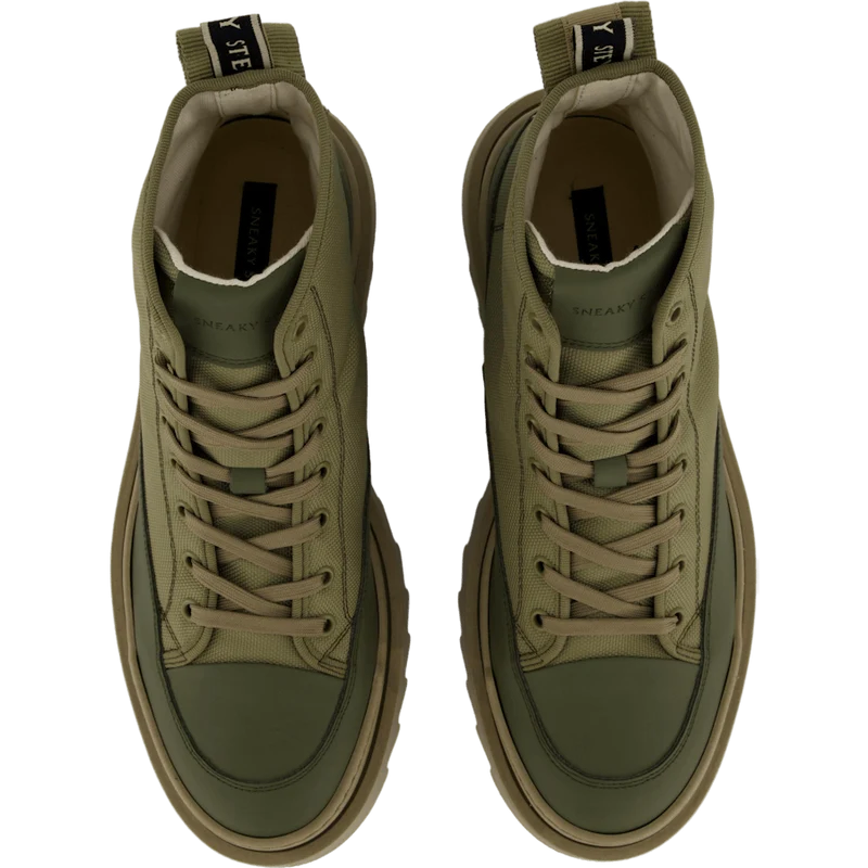Kamiki High U Textile Kaki Green