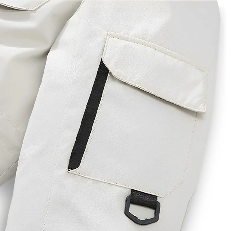 White 2XL Winter Fur Hooded Down Jacket Stylish Lightweight Quilted Warm Puffer Coat