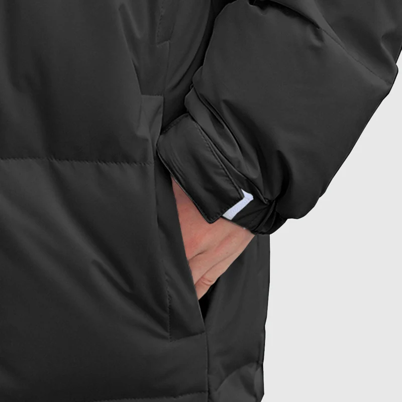 Winter Hooded Overcoat Long Jacket Stylish Lightweight Quilted Warm Puffer Coat