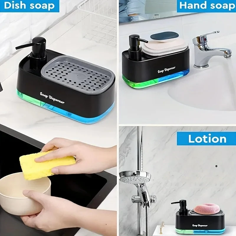 3-in-1 Dual Soap Dispenser Set