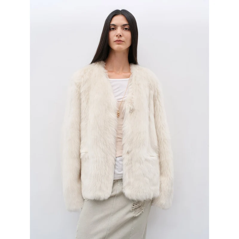 Babylon Phantom Nights Tuscan Sheepskin Pink Coat