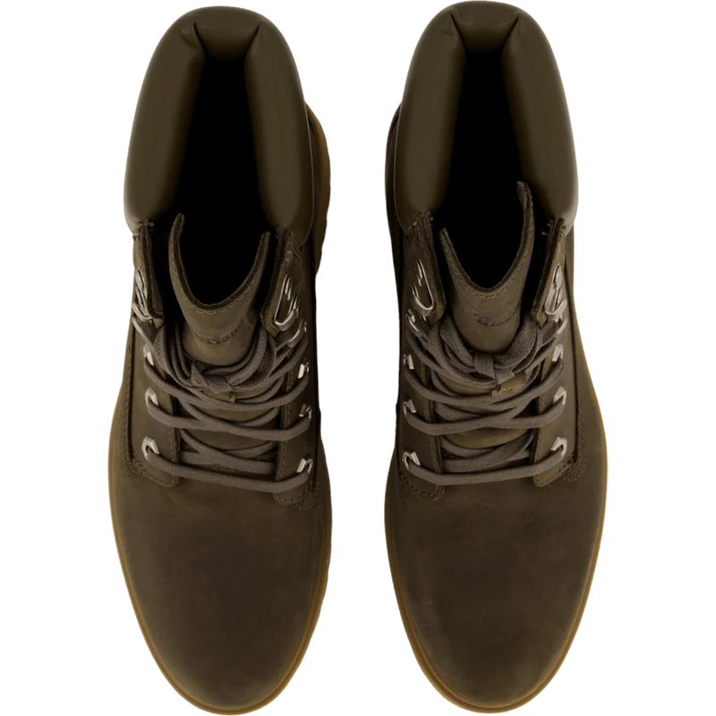 Mid Lace Up Boot Olv Full Grain