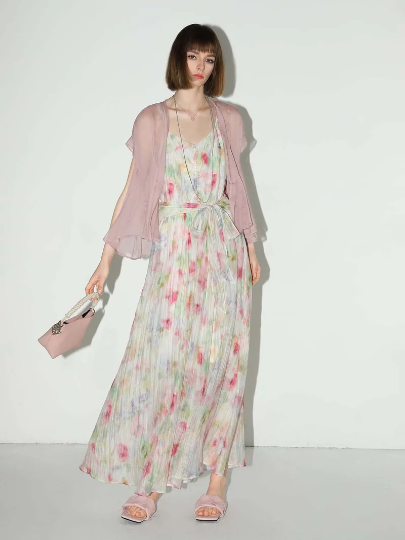 Whimsical Fairy Long Flowy Summer Dress