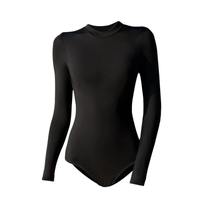 Professional Sun Protection Surfing Swimsuit Black