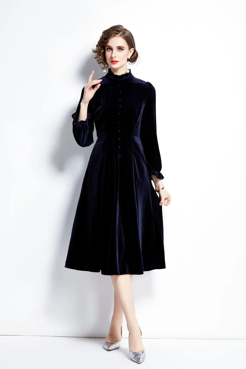 Royal Palace Velvet Dress