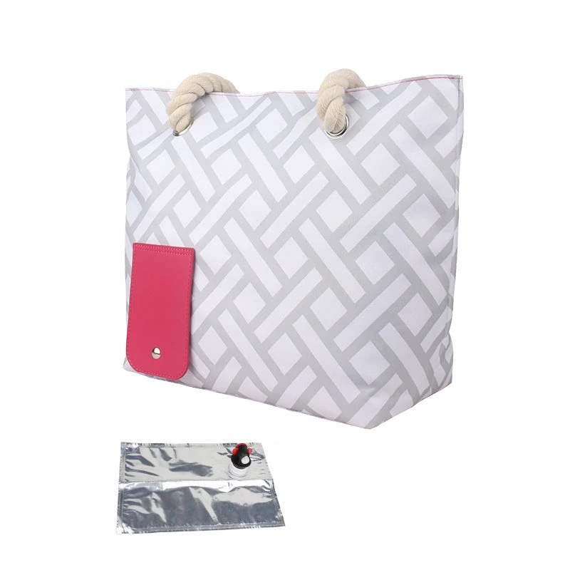 Insulated Tote Bag with Drink Dispenser