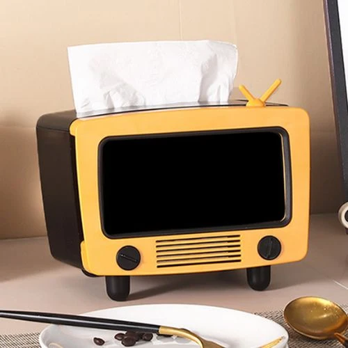 TV Tissue Box Phone Holder