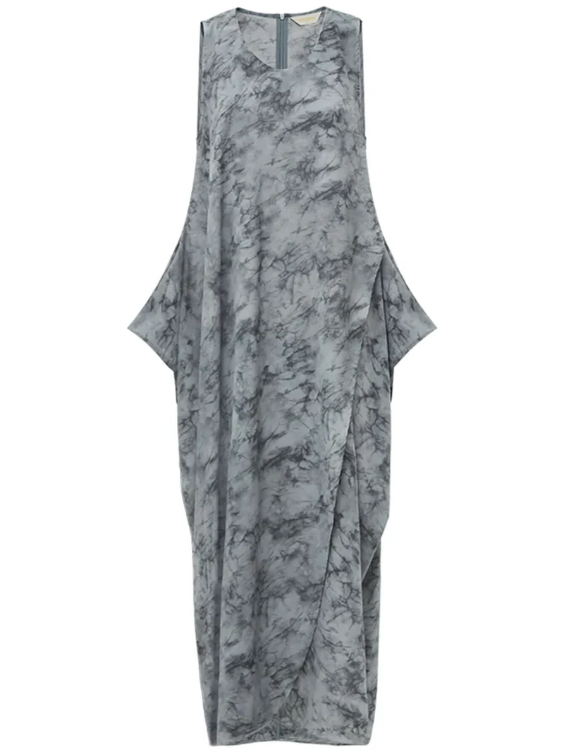Serene Zen Tie-Dye Print Tank Dress