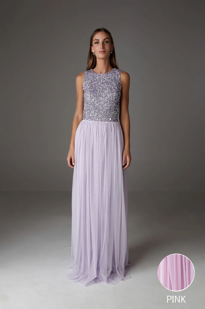 INES MAXI SKIRT PINK