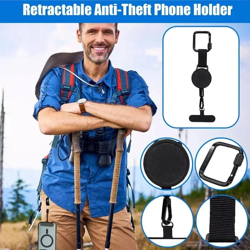 Anti-Theft Retractable Phone Strap