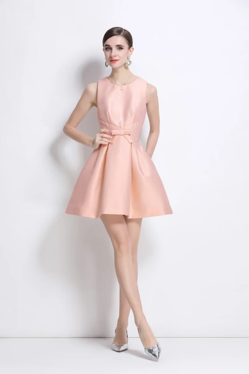 Structured Pleated Helm Petite Dress
