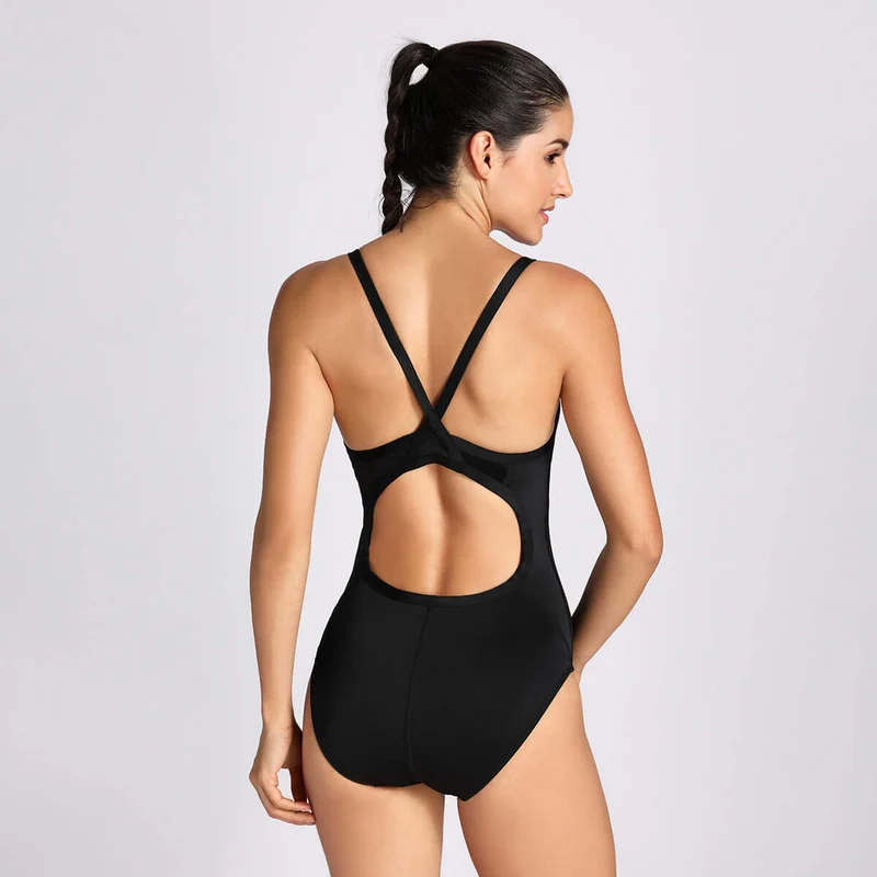 Competitive Athletic Racerback Training One Piece Swimsuit