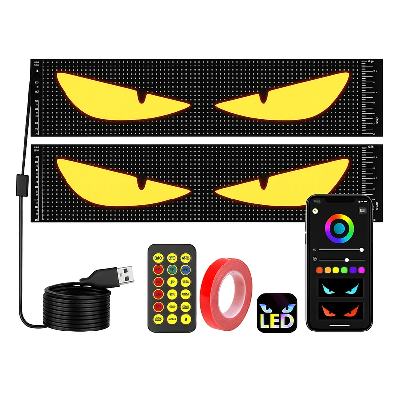 Dynamic Big Eye Lights For Windshield