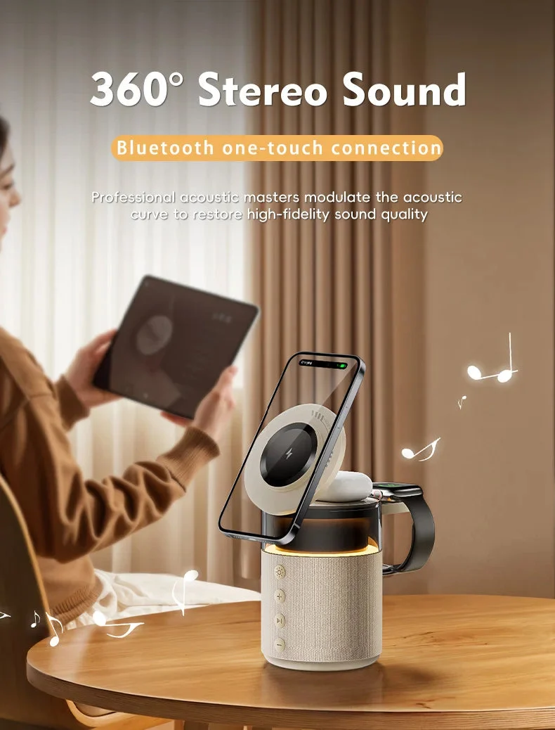 5-in-1 Magnetic Wireless Charging Station