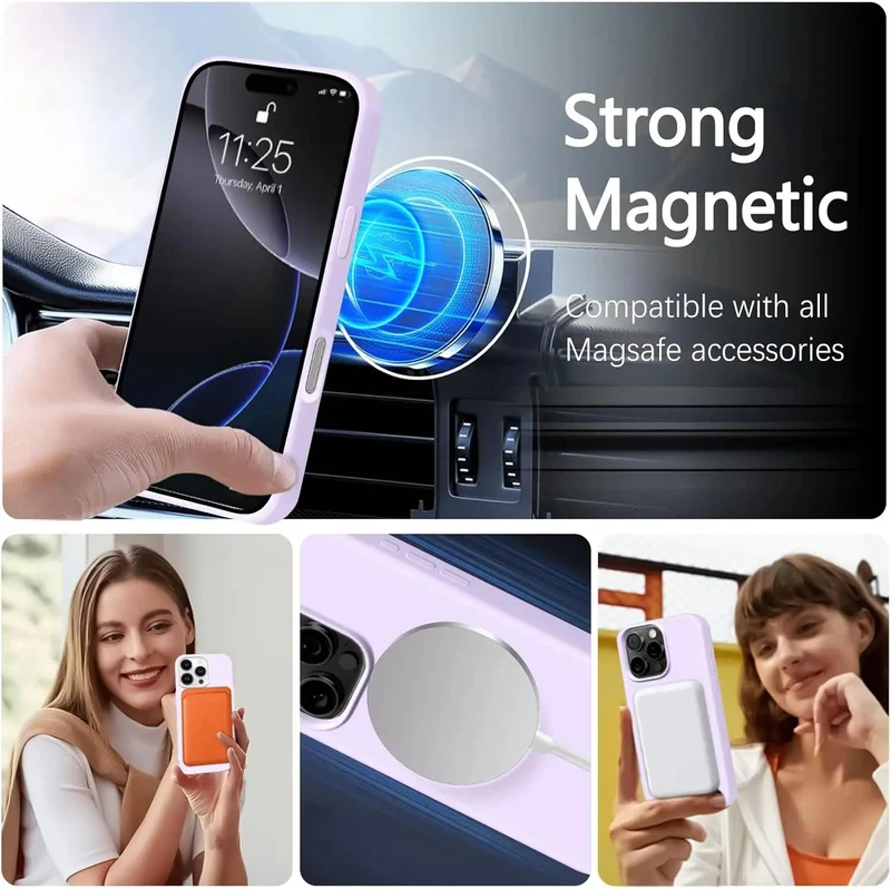 Magnetic Phone Case with Lanyard Strap