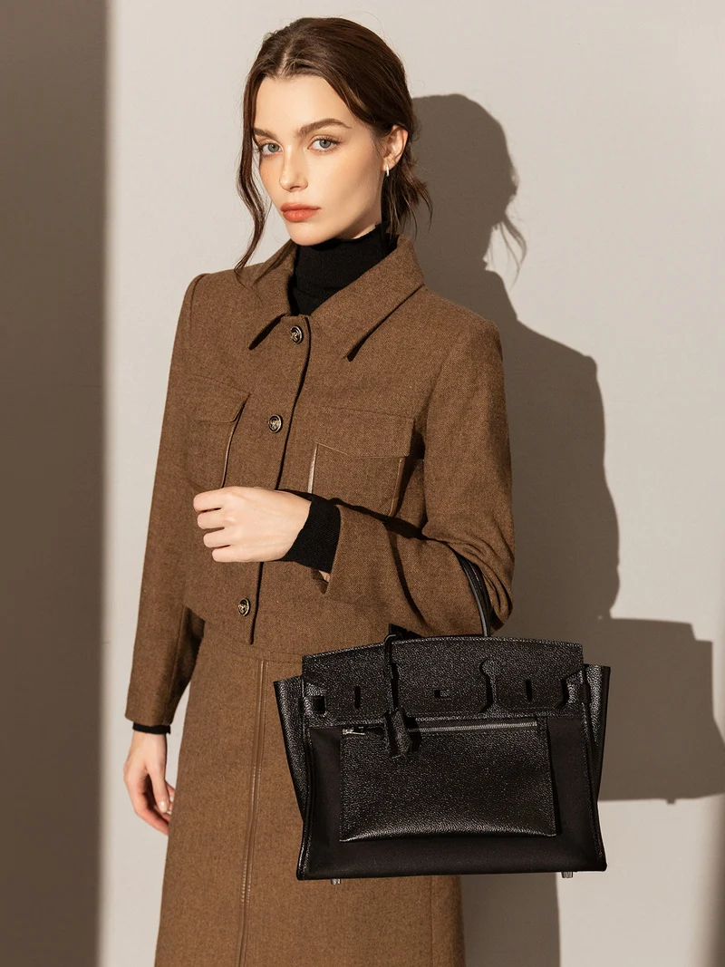Lyon Leather Tote Bag