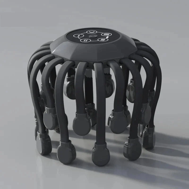 Scalp Head Massager Red Light Vibrator Octopus Scratcher For Relaxation Stress Migraine