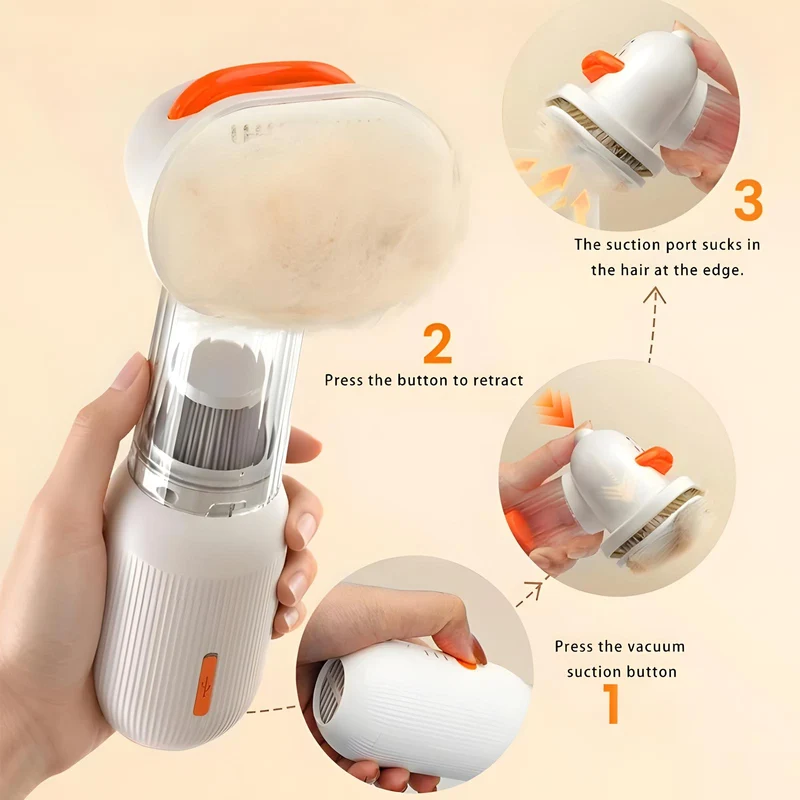 4-in-1 Electric Pet Hair Removal Brush