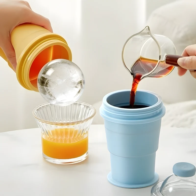 Foldable Silicone Ice Maker Cup