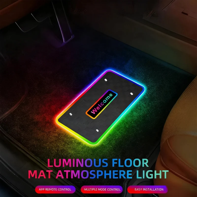Personalized Car Floor Mat Light