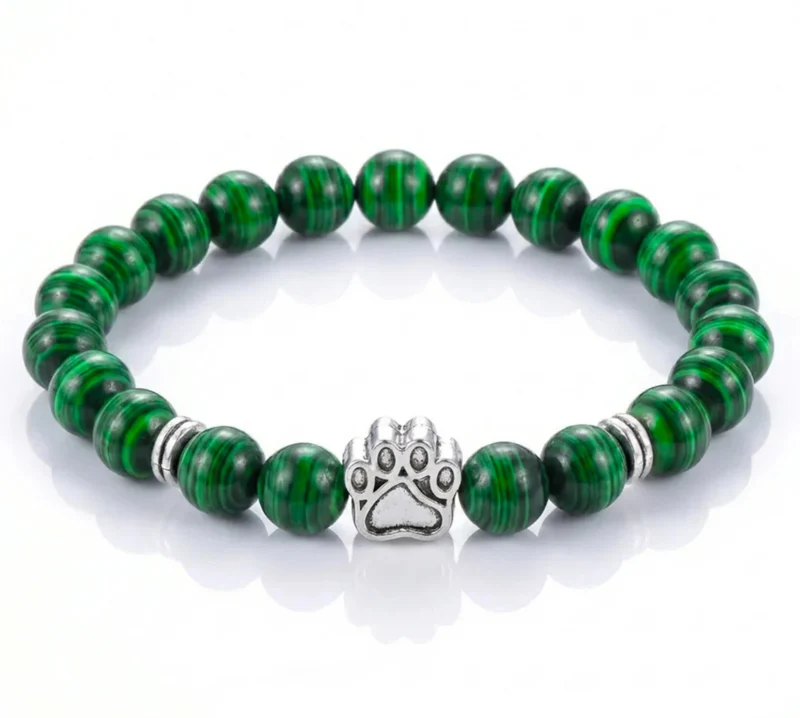 Dog Paw Bead Bracelet