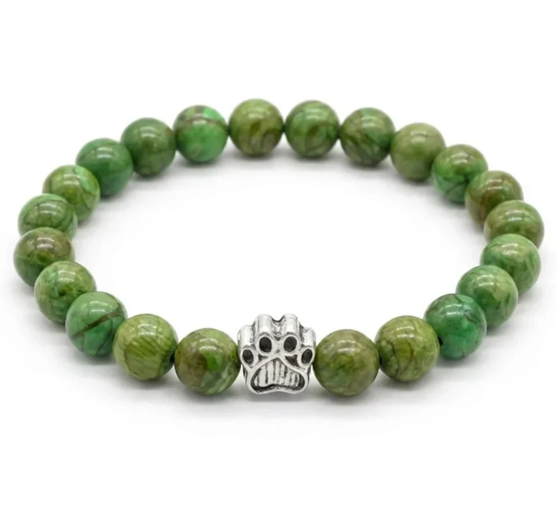 Dog Paw Bead Bracelet