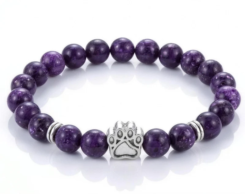 Dog Paw Bead Bracelet