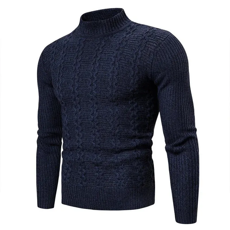 Men's Fashion Trend Twisted Long-Sleeved Casual Sports Sweater