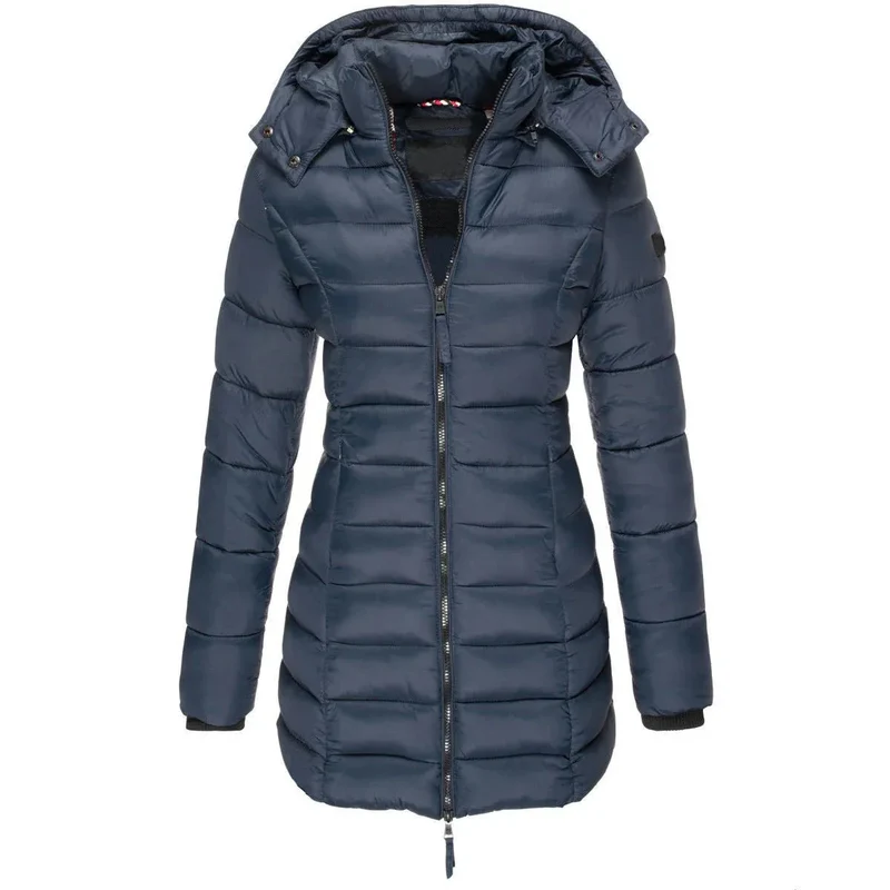 Long Warm Women's Quilted Jacket